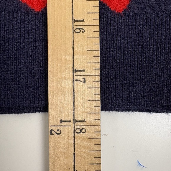 MAEVE By Anthropologie Maxine Sweater Size XXS Blue Strawberry Puff Sleeve NWOT - Picture 7 of 8